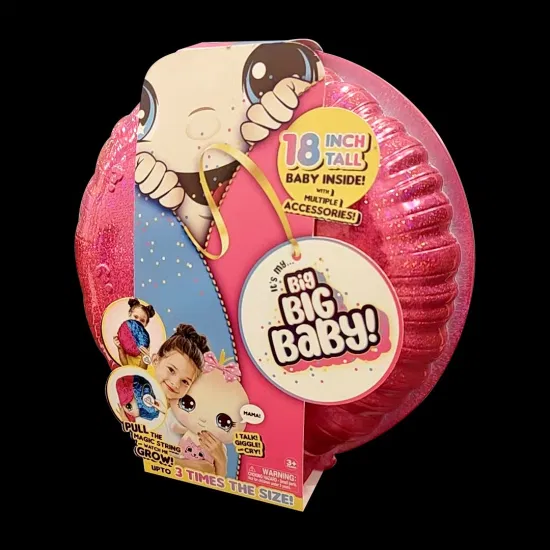 Novo personalizado brilho holográfico pet blister plástico presente embalagem caixa protetora para exibição de bonecas de brinquedo